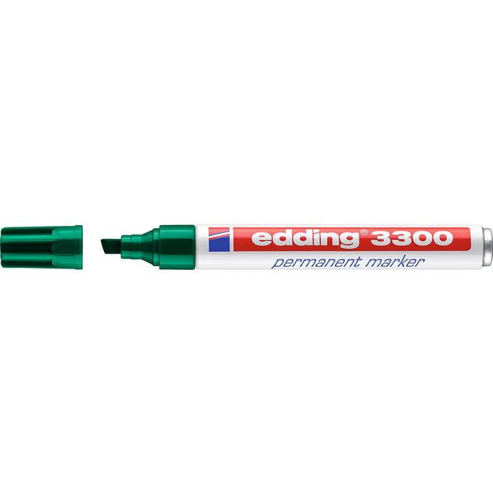 EDDING Permanent Marker 3300 (Grün, 1 Stück)