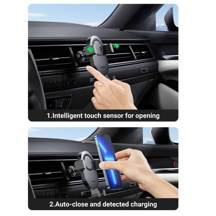 UGREEN Qi Wireless Charger Fahrzeughalterung (Schwarz)