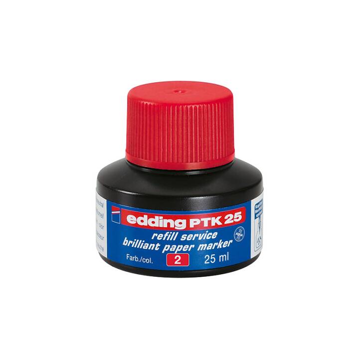 EDDING Encre PTK-25 (Rouge, 25 ml)