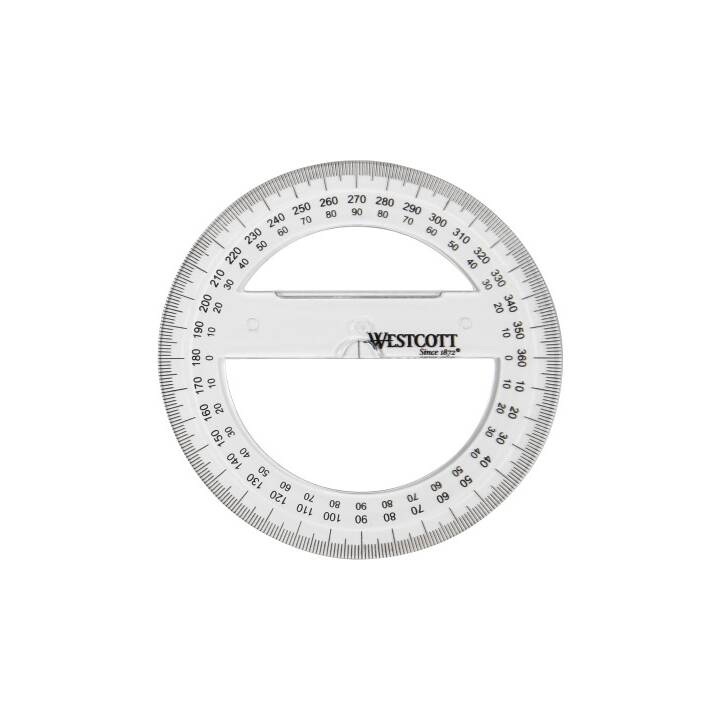 WESTCOTT Goniometro (10 cm, Transparente)