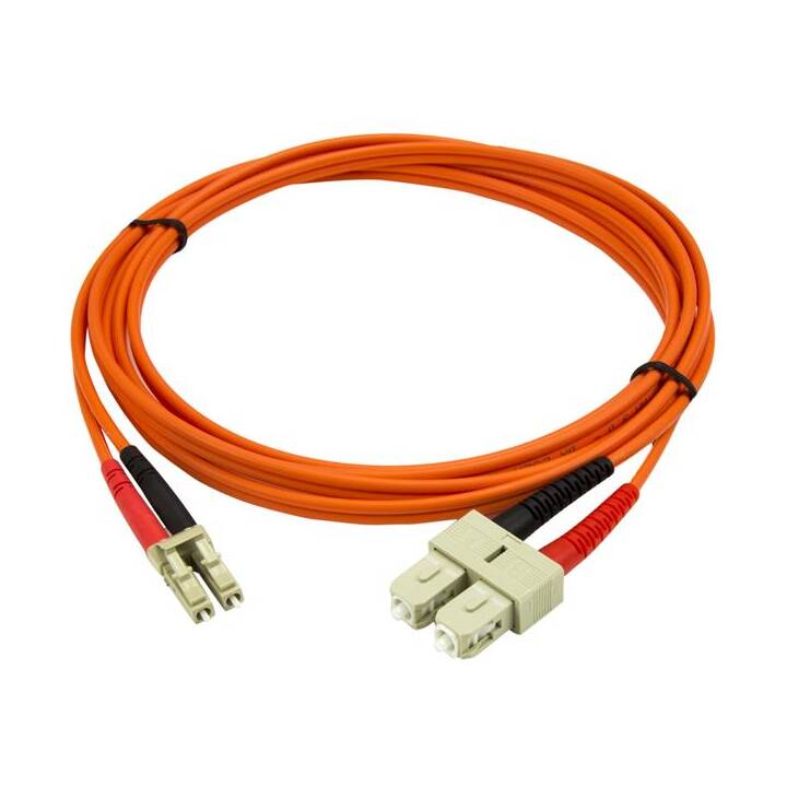 STARTECH.COM Multimode 50/125 Cavo patch Duplex FO LC - SC - cavo di rete in fibra ottica - cavo di rete - 2 m