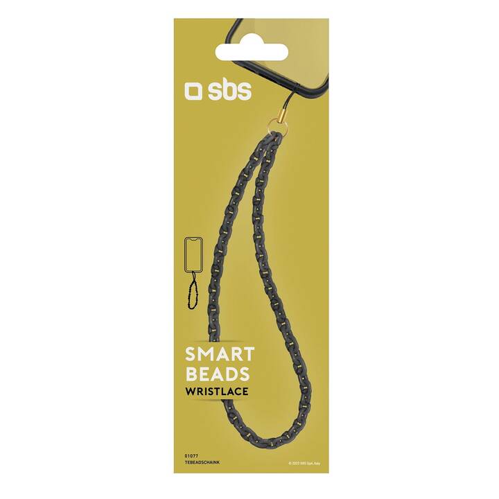 SBS Kordel Smart Beads Wristlace (Schwarz)
