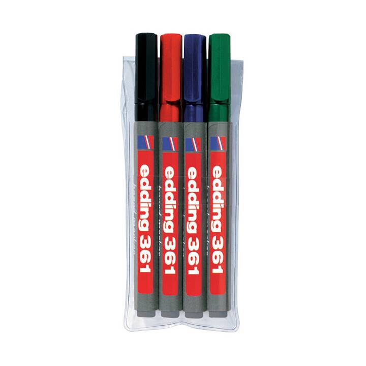 EDDING Whiteboard Marker 361 (Mehrfarbig, 4 Stück)