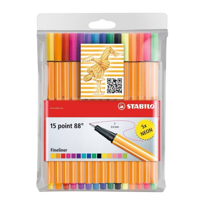 STABILO Crayon feutre (Multicolore, 20 pièce)
