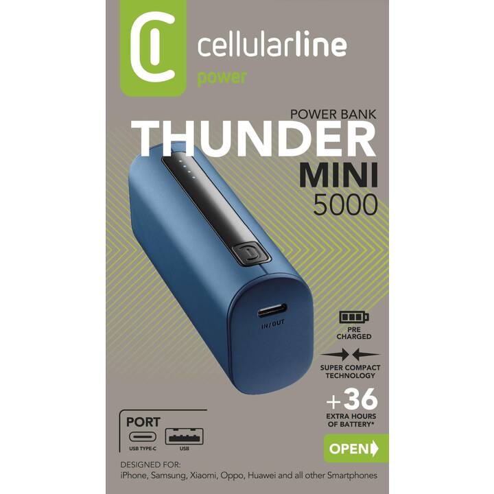 CELLULAR LINE Powerbank Thunder (5000 mAh)