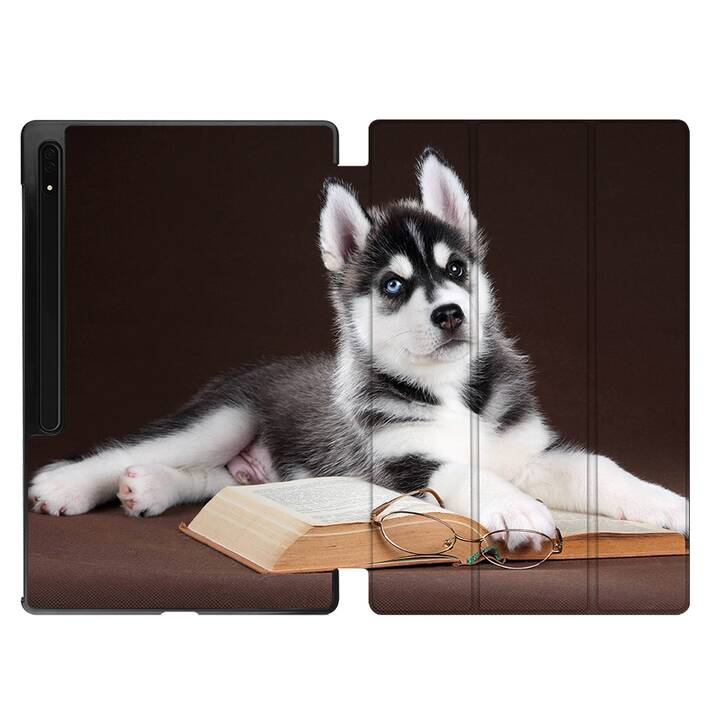 EG Hülle für Samsung Galaxy Tab S8 Ultra 14.6" (2022) - Grau - Hunde