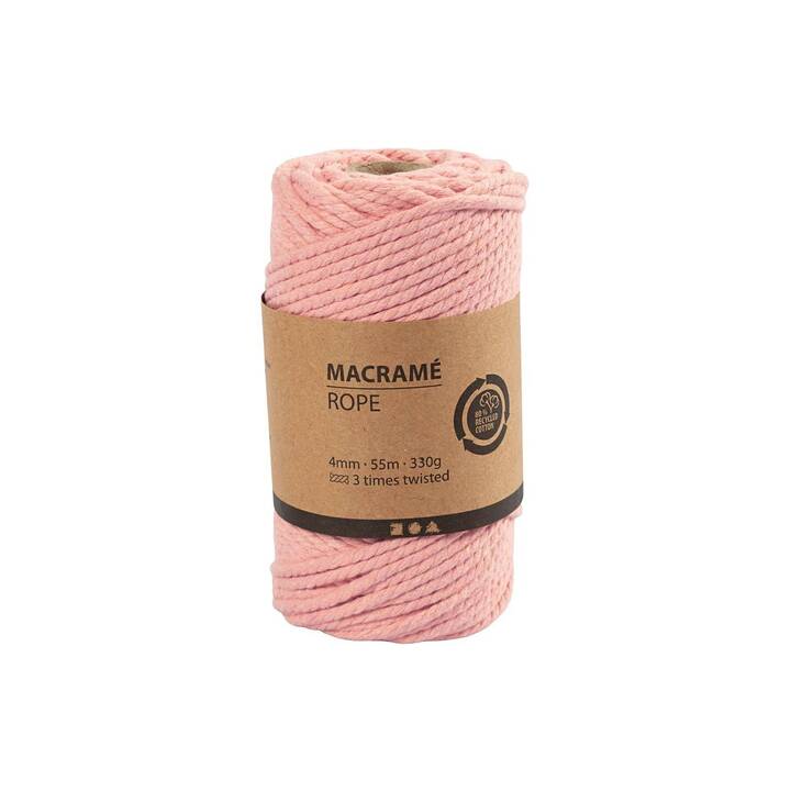 CREATIV COMPANY Wolle Macramé (330 g, Rosa)