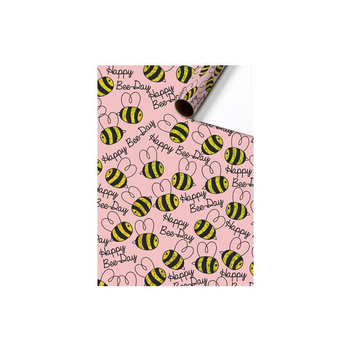 STEWO Papier cadeau Bee (Rose, Anniveraire)