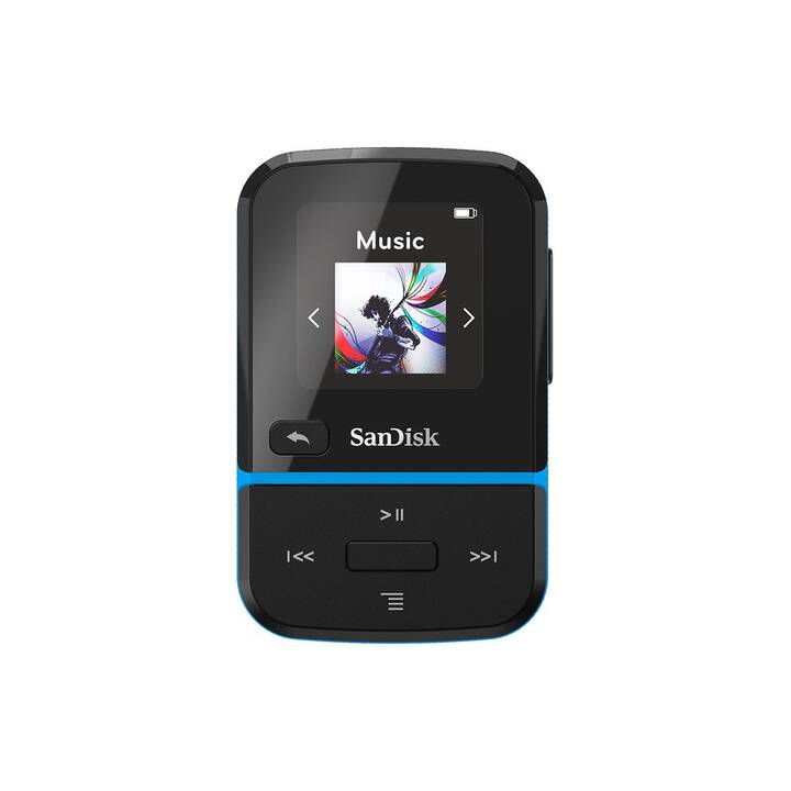 SANDISK MP3-Player Sport Go (32 GB, Blau, Schwarz)
