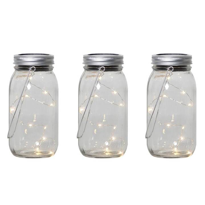 STAR TRADING Luce solare Jamjar (0.3 W, Transparente)