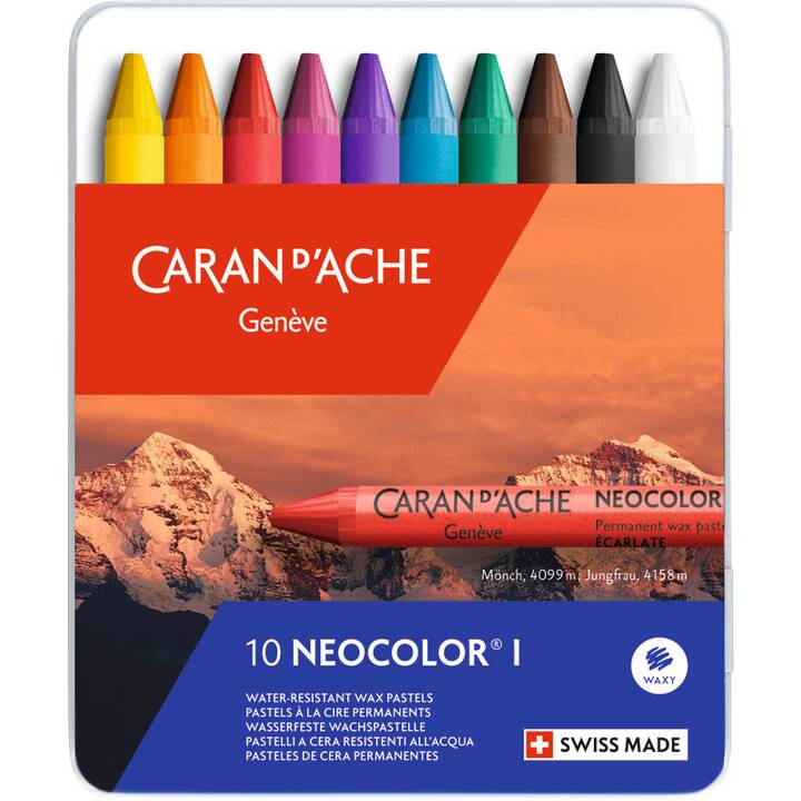 CARAN D'ACHE Craie de cire Neocolor I (10 pièce)