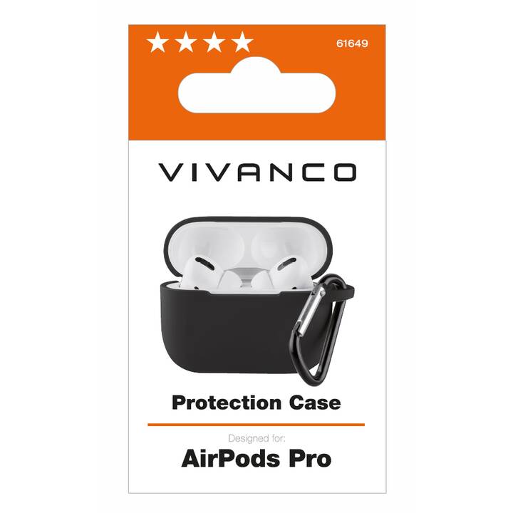 VIVANCO Airpod Pro Protection Tasche (Schwarz)