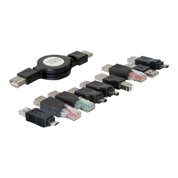 DELOCK Adaptateur (USB 2.0 de type A, USB 2.0 de type A, 1.2 m)