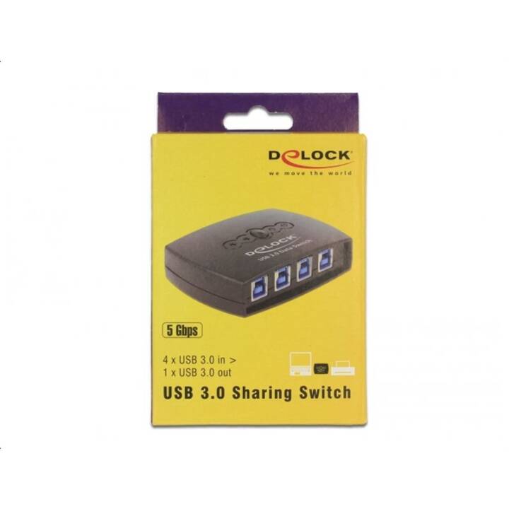 Delock 87724 USB3.0 Sharing Switch: 4Po