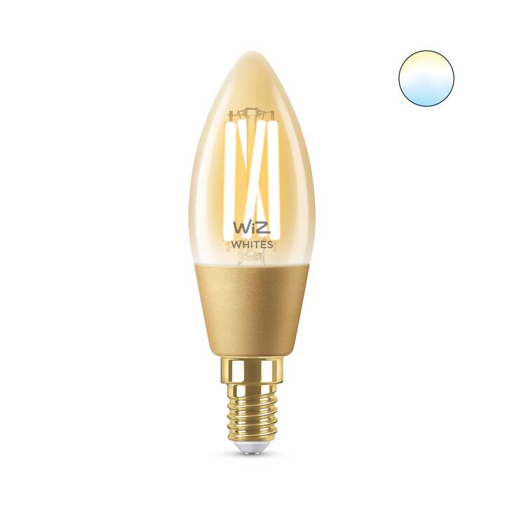 WIZ Lampadina LED Amber C35 (E14, WLAN, 4.9 W)