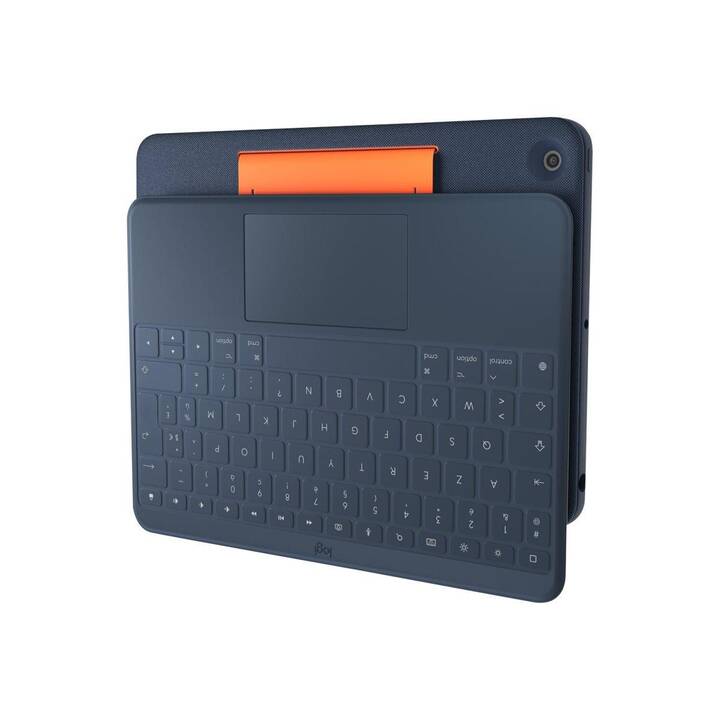 LOGITECH Rugged Combo 3 Touch Type Cover / Tablet Tastatur (10.2", iPad (7. Gen. 2019), iPad (8. Gen. 2020), Blau)
