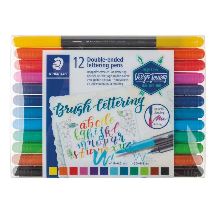 STAEDTLER Crayon feutre (Coloris assortis, 12 pièce)