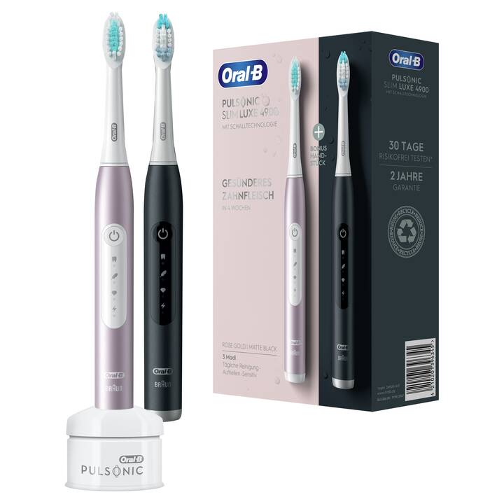 ORAL-B Pulsonic Slim Luxe 4900 Duo (Schwarz, Rosa, Weiss)