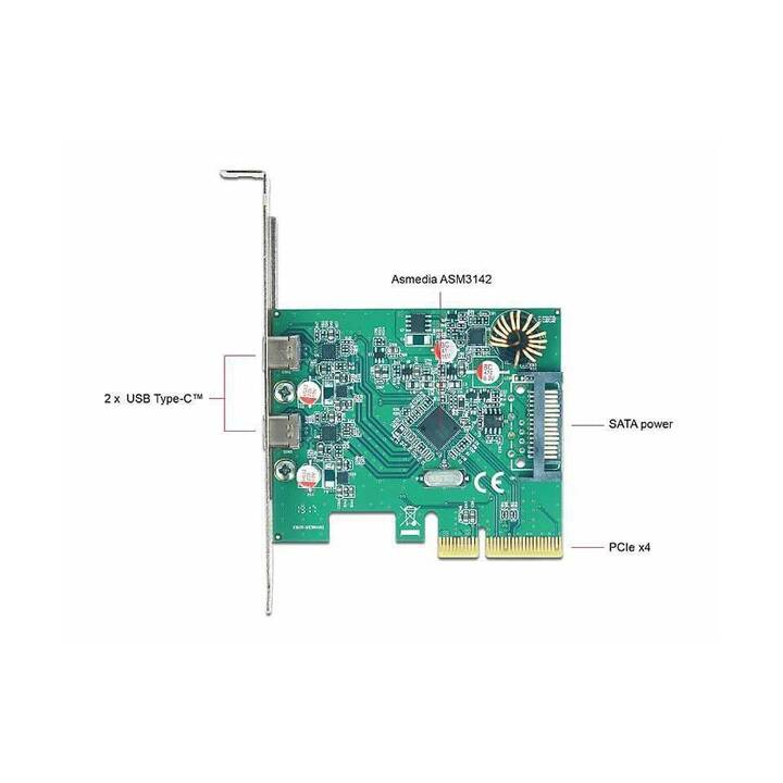 DELOCK Schnittstellenkarte (2 x USB C)