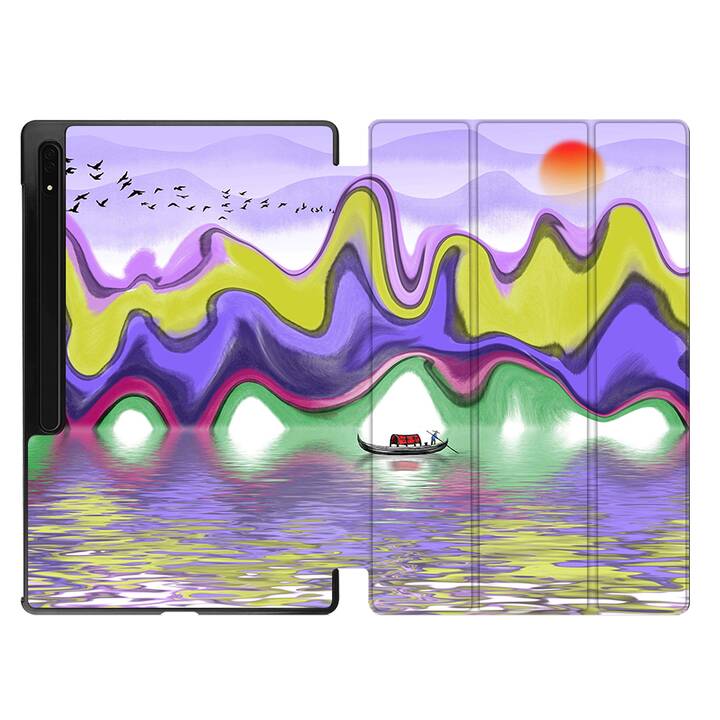 EG coque pour Samsung Galaxy Tab S8 Ultra 14.6" (2022) - Violet - Peinture