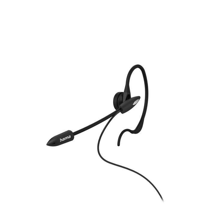 HAMA Office Headset (In-Ear, Kabel, Silber, Schwarz)