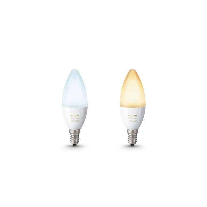 PHILIPS HUE Ampoule LED White Ambiance (E14, ZigBee, 6 W)