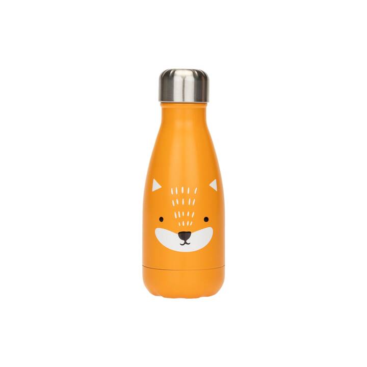 KOOR Gourde isotherme Little Fox (260 ml, Orange, Black, Blanc)