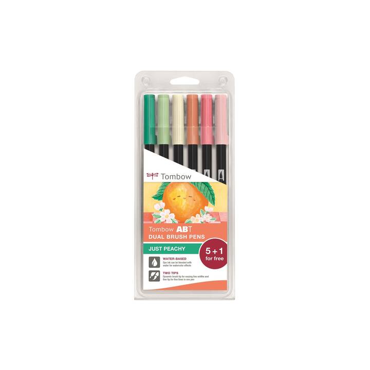 TOMBOW Just Peachy Crayon feutre (Coloris assortis, 6 pièce)
