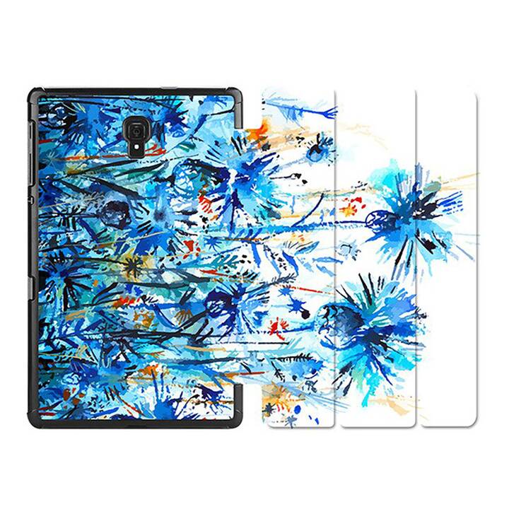EG MTT Étui pour Samsung Galaxy Tab A 8" 2019 SM-T290/T295/T297 - Fleur bleue