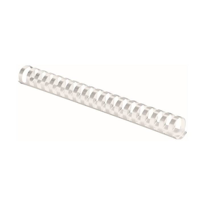 FELLOWES Plastikbinderücken (18 mm x  18 mm, Weiss)