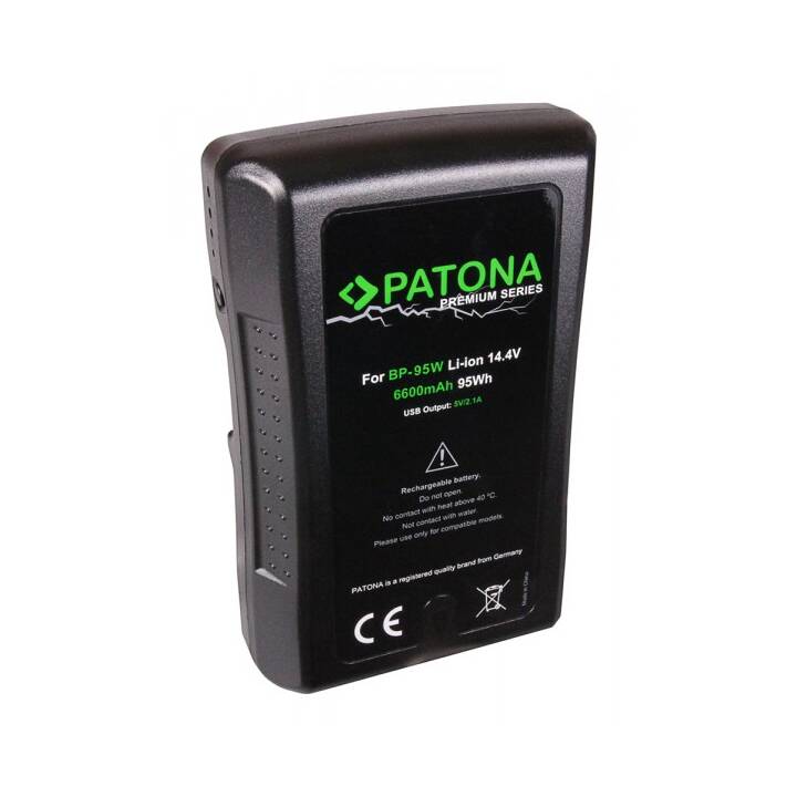 PATONA Sony Premium V-Mount Accumulatore per camere (Agli ioni di litio, 6600 mAh)