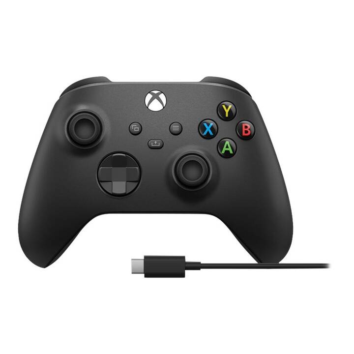 MICROSOFT Wireless Controller + USB-C Manette (Carbone)