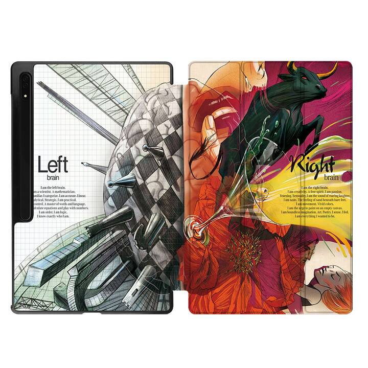 EG cover per Samsung Galaxy Tab S8 Ultra 14.6" (2022) - Arancione - Cervello