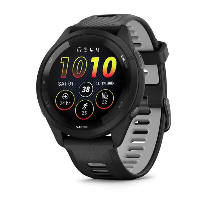 GARMIN Forerunner 265 (46 mm, Taille unique, Noir)