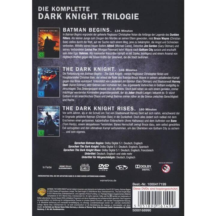 Batman - The Dark Knight Trilogie (DE, EN)