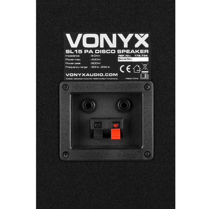 VONYX SL15 (400 W, Standlautsprecher, Schwarz)