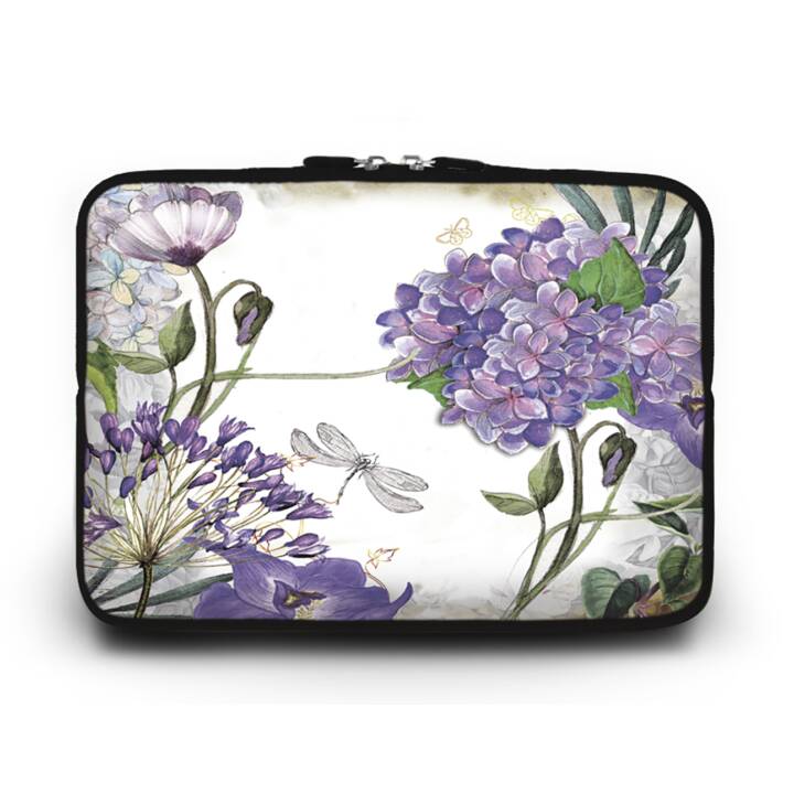 EG HUADO Housse d'ordinateur portable pour 14" - Fleurs violettes