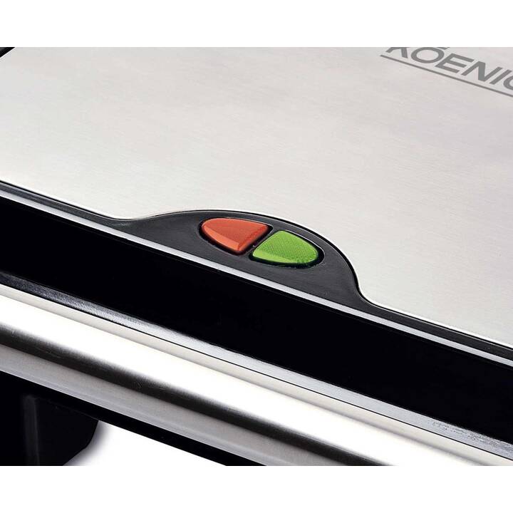 KOENIG Panino Grill elettrico (Argento, Nero)