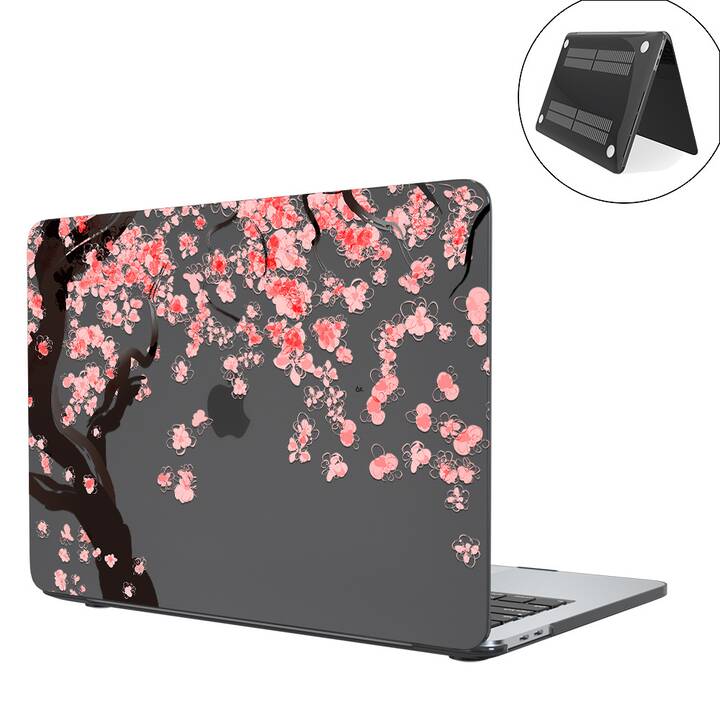 EG coque pour MacBook Air 13" Retina (2018 - 2020) - rose - fleurs