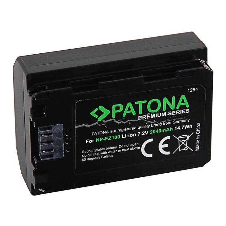 PATONA Sony Kamera-Akku (Lithium-Ionen, 2040 mAh)