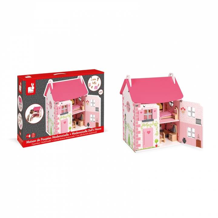 JANOD Mademoiselle J06581 Maison de poupée (Pink)