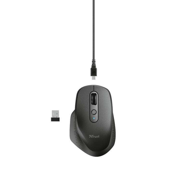 TRUST Ozaa Rechargeable Mouse (Senza fili, Office)