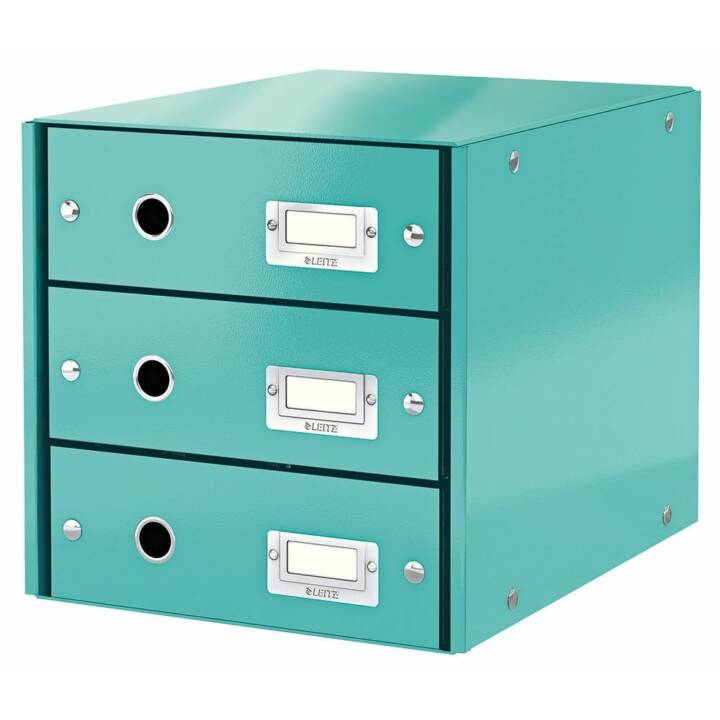 LEITZ Büroschubladenbox Click & Store (A4, 286.0 mm  x 282.0 mm  x 358.0 mm, Türkis)