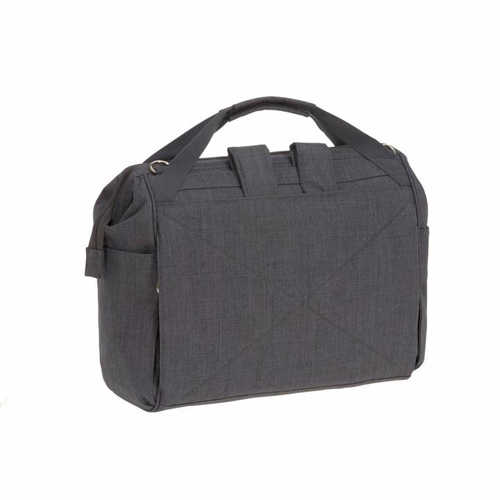 LÄSSIG Sac à langer Goldie Twin (Gris, Anthracite)