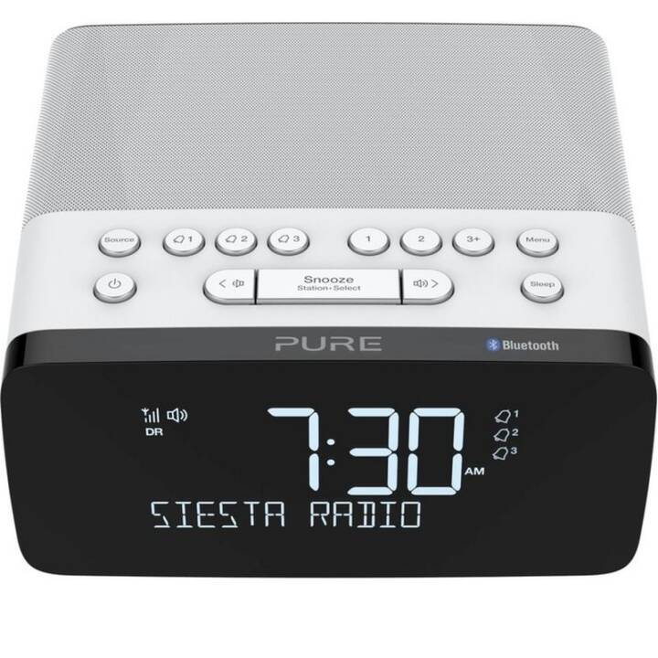 PURE Siesta Charge Radiowecker (Weiss)