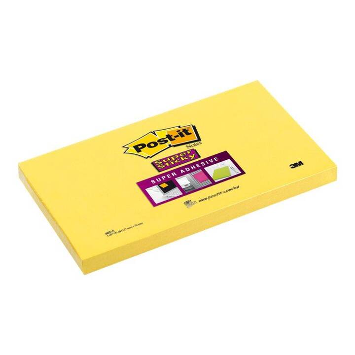 POST-IT Blocchetti memo Super Sticky (12 x 90 foglio, Giallo)