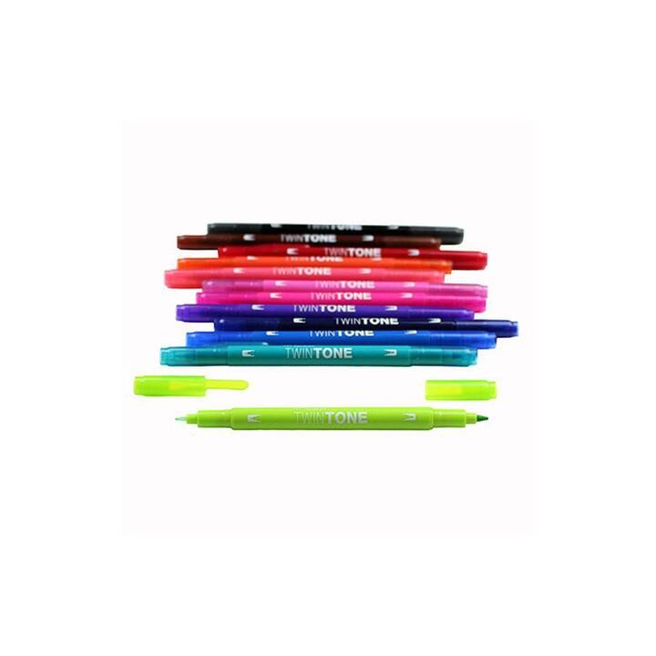 TOMBOW TwinTone Crayon feutre (Multicolore, 12 pièce)
