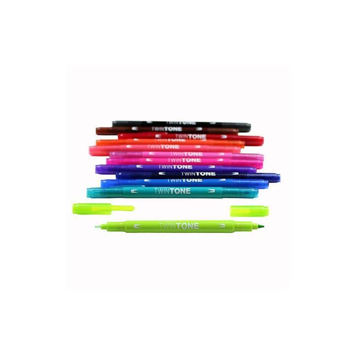 TOMBOW TwinTone Pennarello (Multicolore, 12 pezzo)