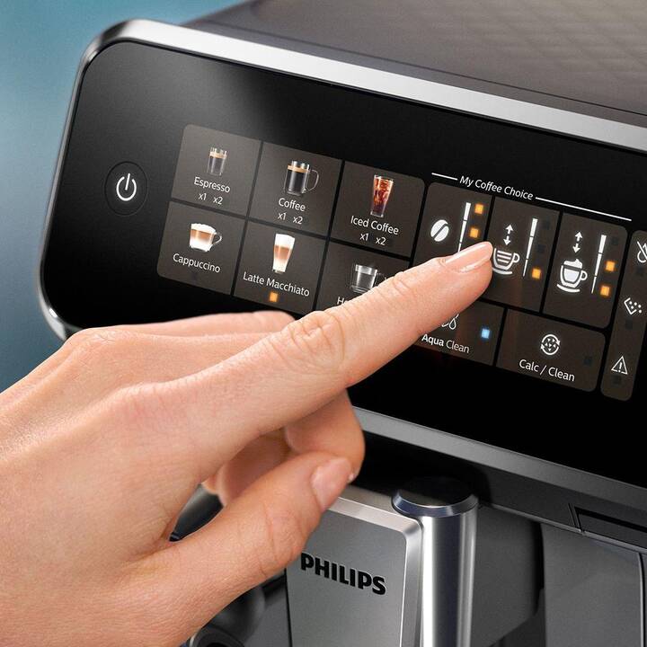 PHILIPS Series 3300 EP3347/90 (Chrome, Noir, 1.8 l, Machines à café automatique)