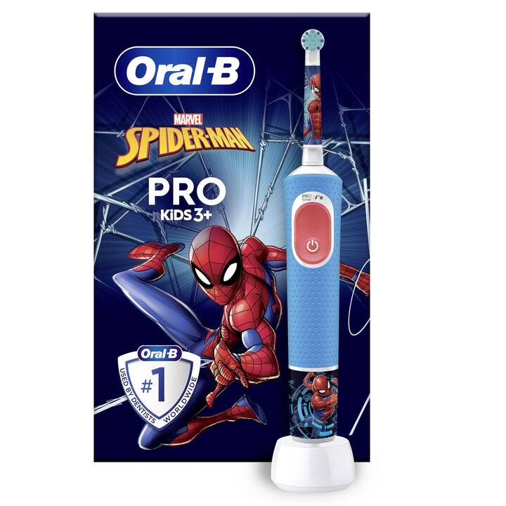 ORAL-B Vitality Pro 103 Kids Spiderman (Blu, Rosso)